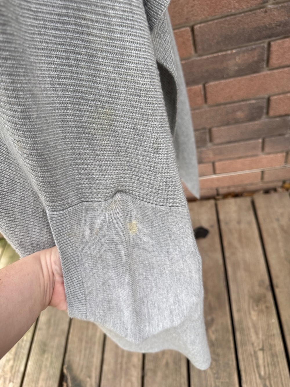 Banana Republic Light Gray Knit Drape Vest Cardigan Size XS - Picture 5 of 8